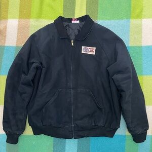 Vintage Undefeated workwear mechanic full zip collar jacket